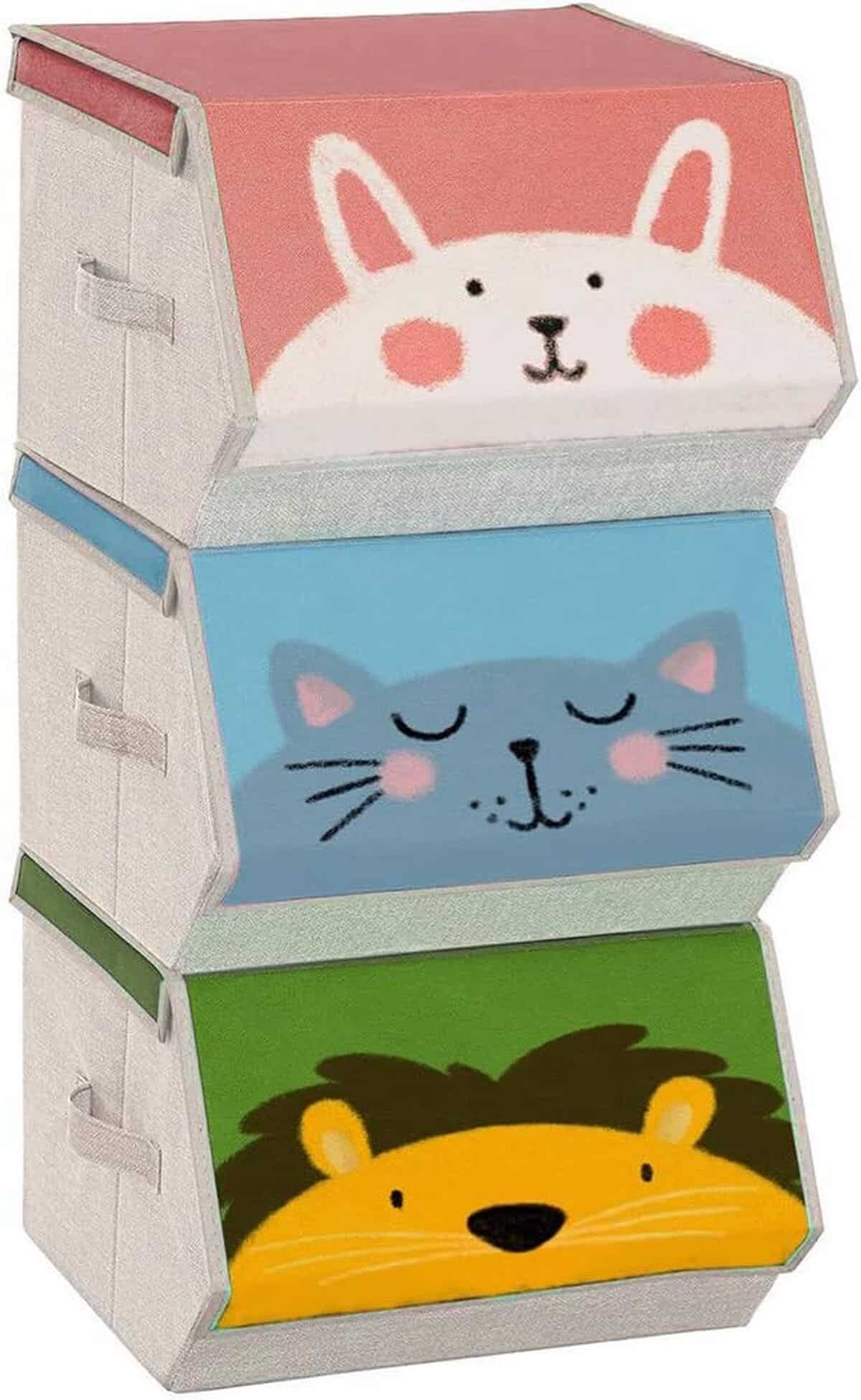 Avis : sONGMICS Boîtes de Rangement Enfant - Trio Pratique et Ludique