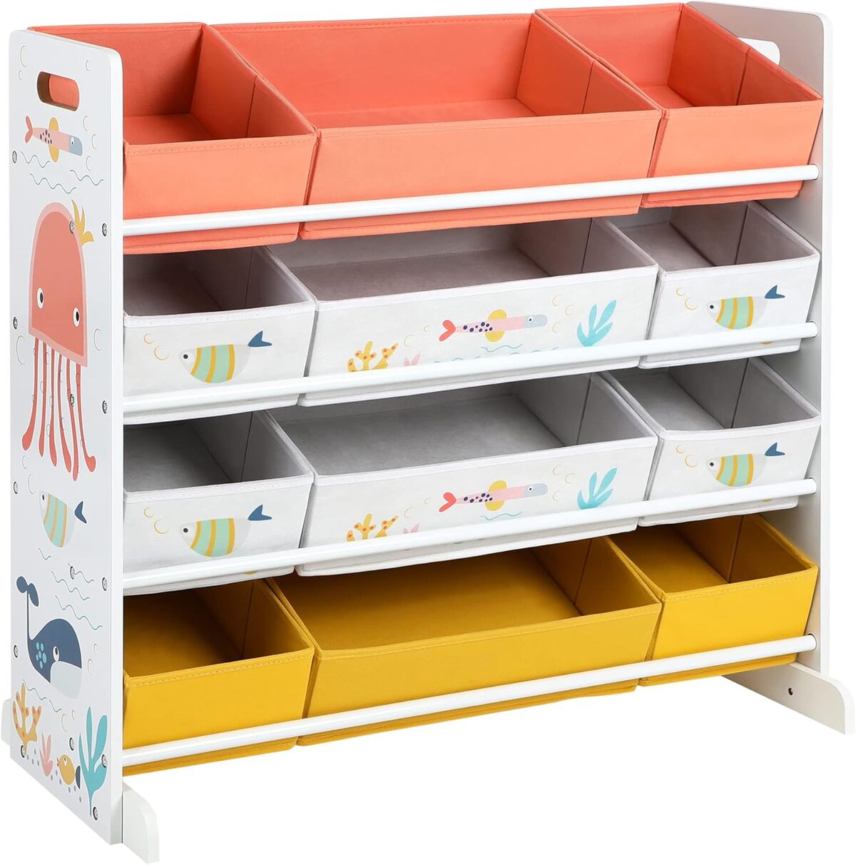 Étagère SONGMICS pour Enfants : rangement Pratique avec 12 Paniers