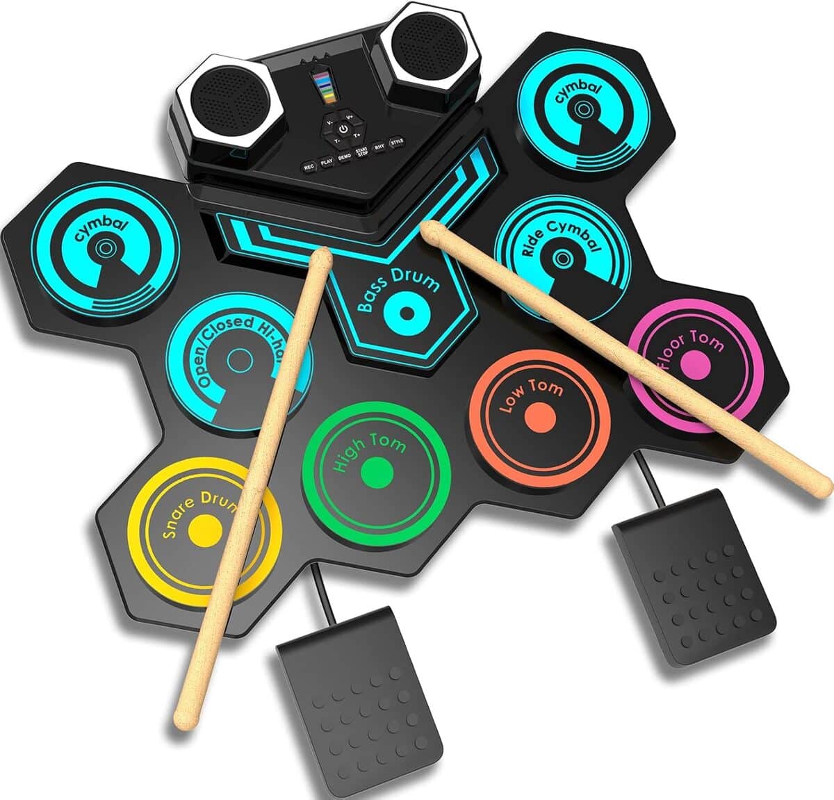 Test CNAPXAIA : batterie Électronique Portable 9 Pads