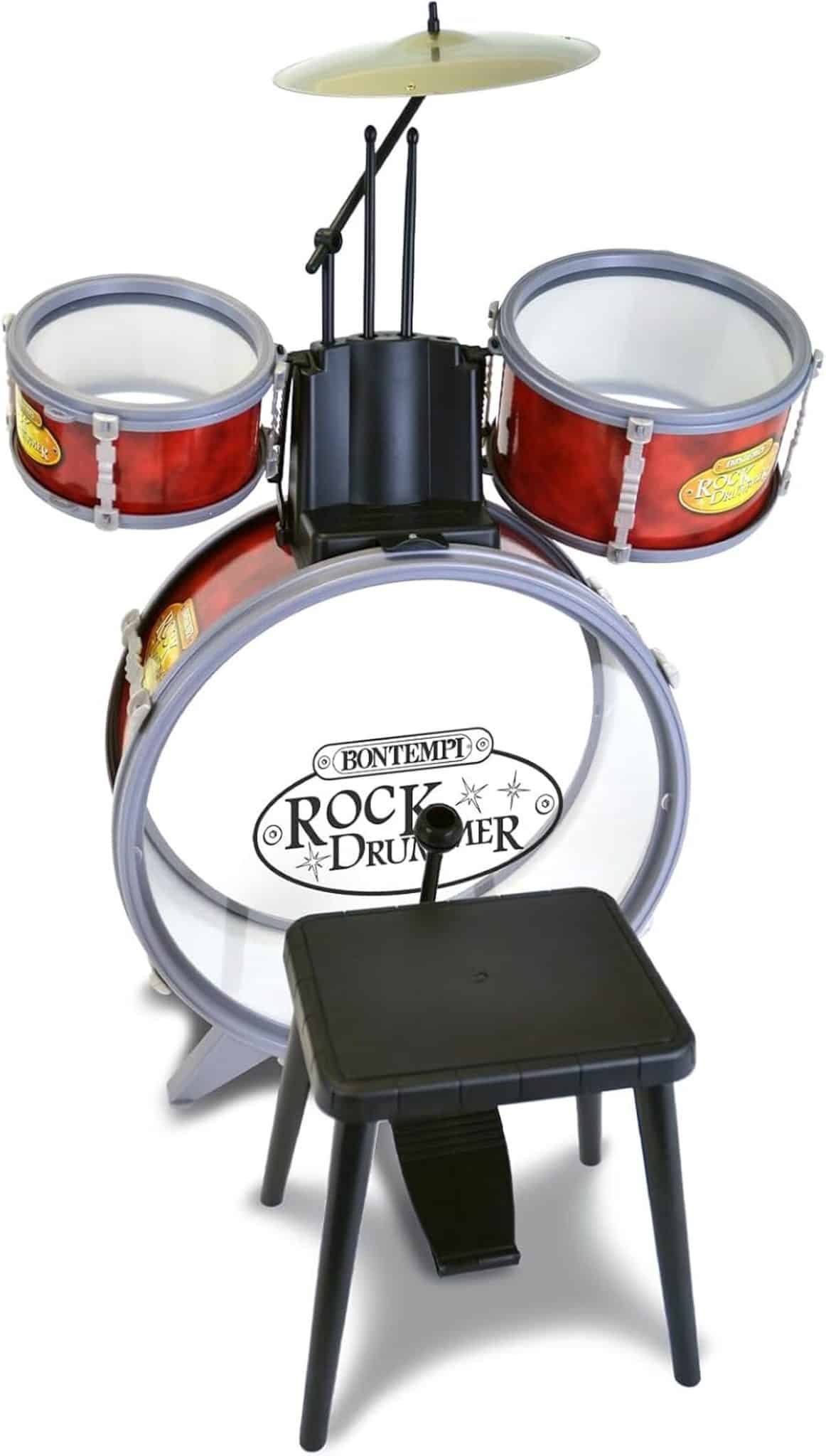 Test complet de la batterie Bontempi rouge 514504