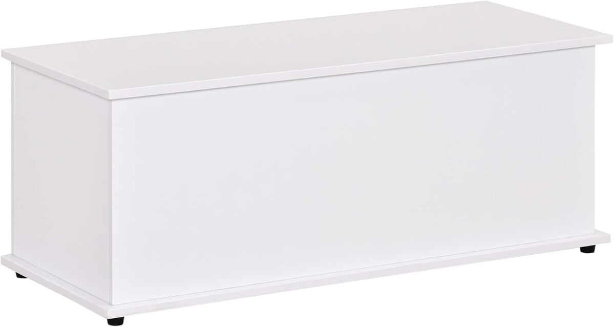 Test du coffre à jouets blanc HOMCOM : rangement malin et stylé