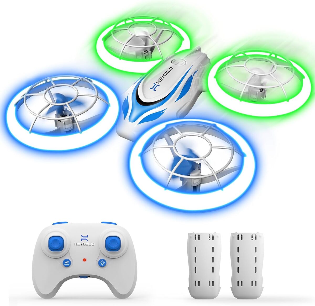 Test Heygelo Drone Enfant : vol lumineux et acrobaties en un clic !