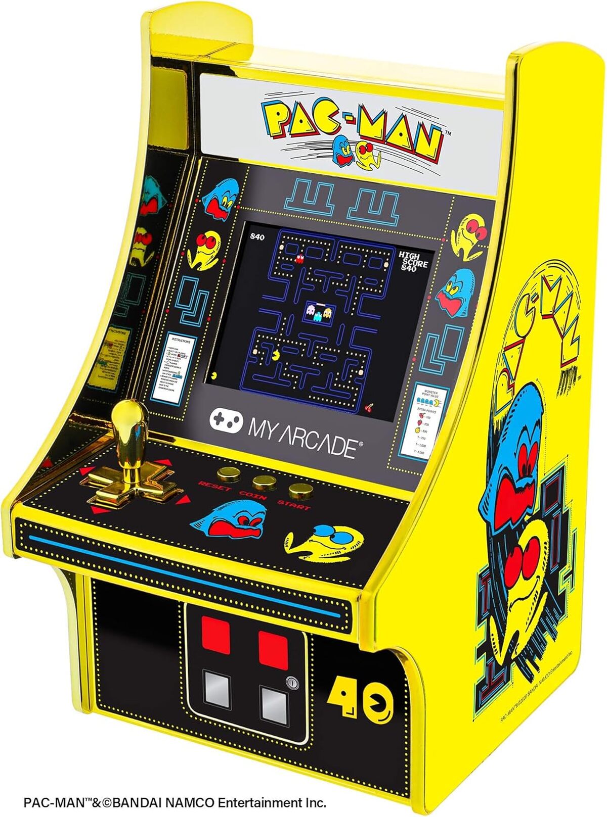 Test Micro Player Pac-Man : l'avis sur la mini borne d'arcade anniversary