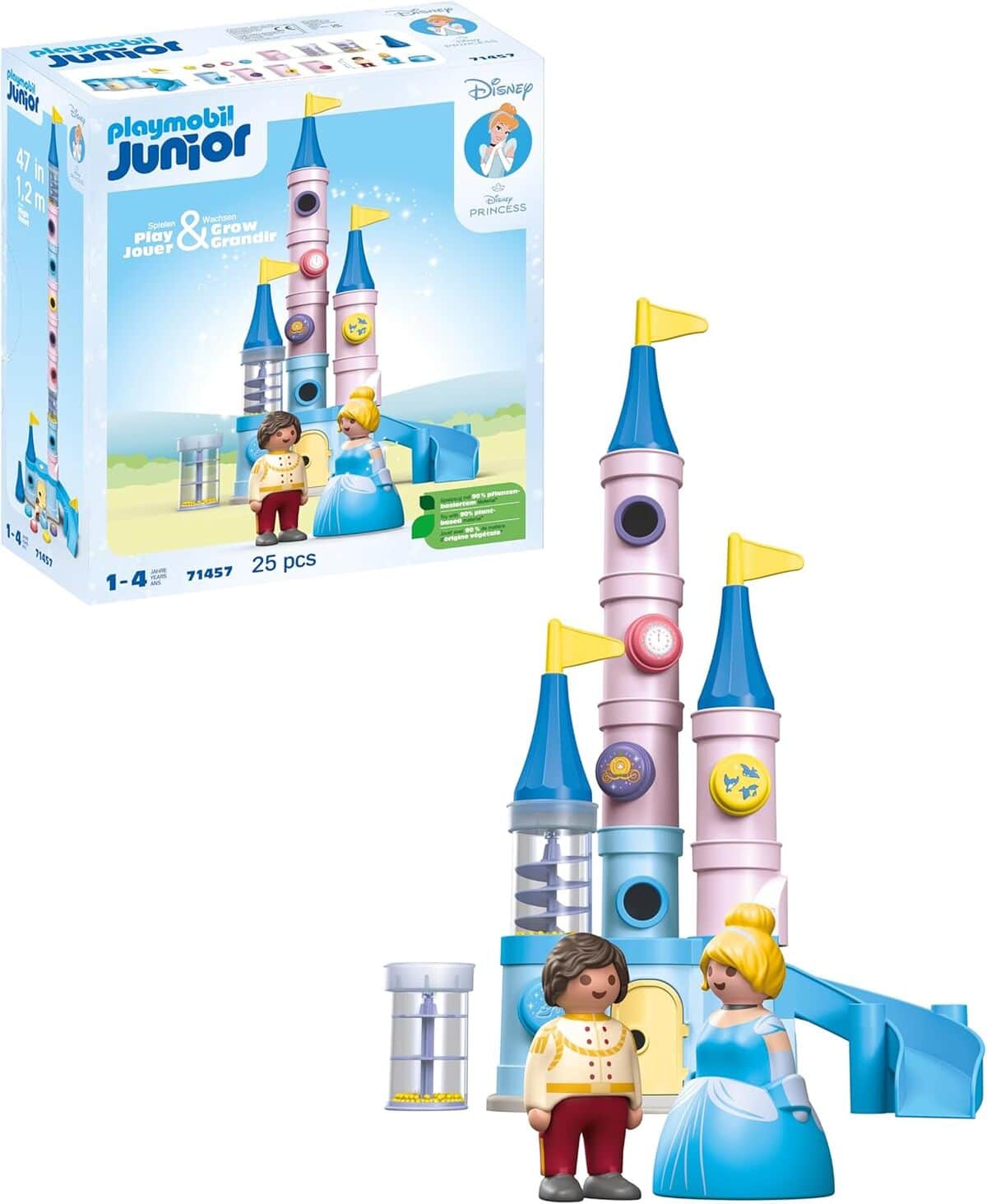Test Playmobil 71457 : le Château de Cendrillon Junior & Disney écolo !