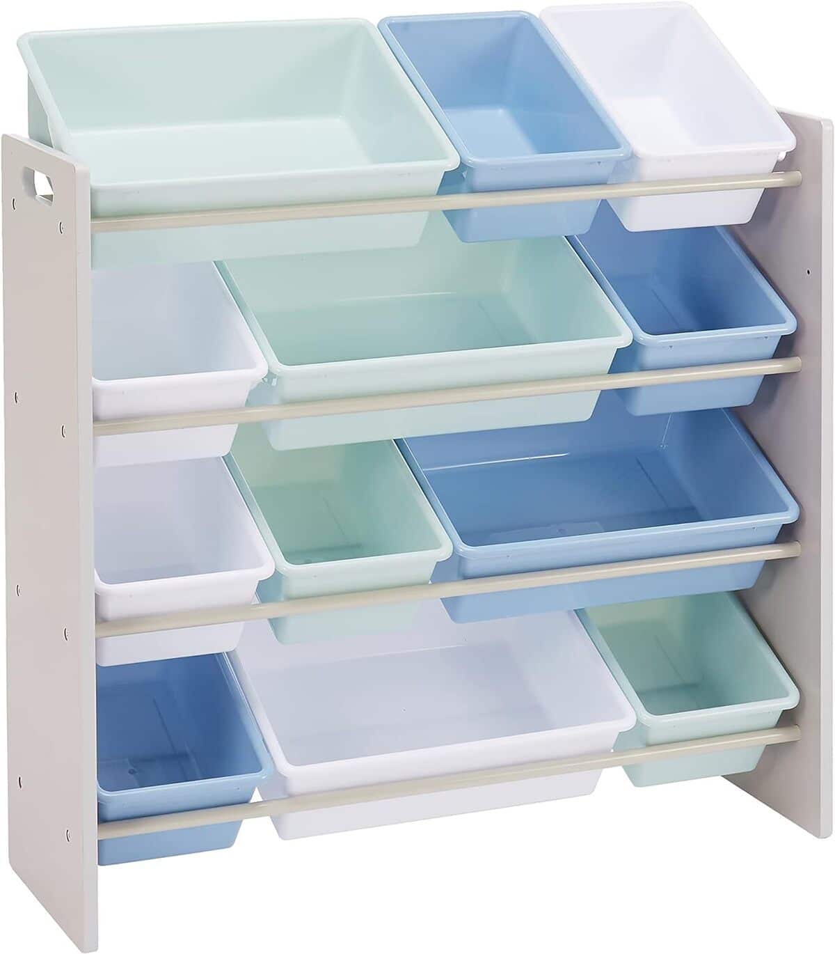 Test : rangement Amazon Basics - 12 Bacs pour Jouets