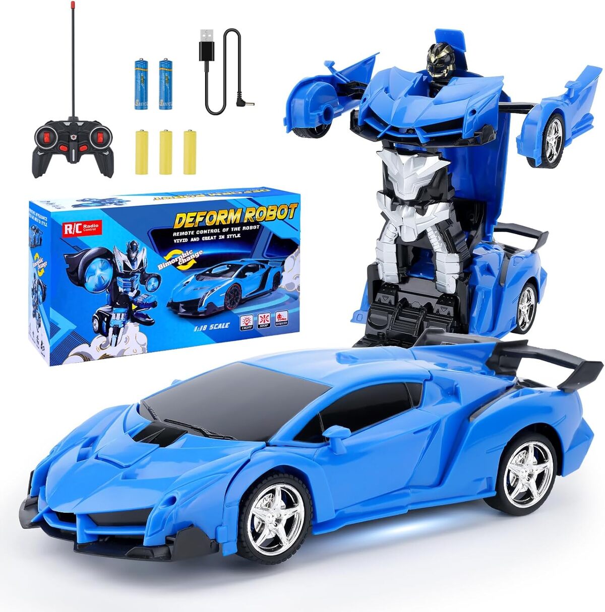 Test: robot-Voiture télécommandée 2 en 1 pour Enfants