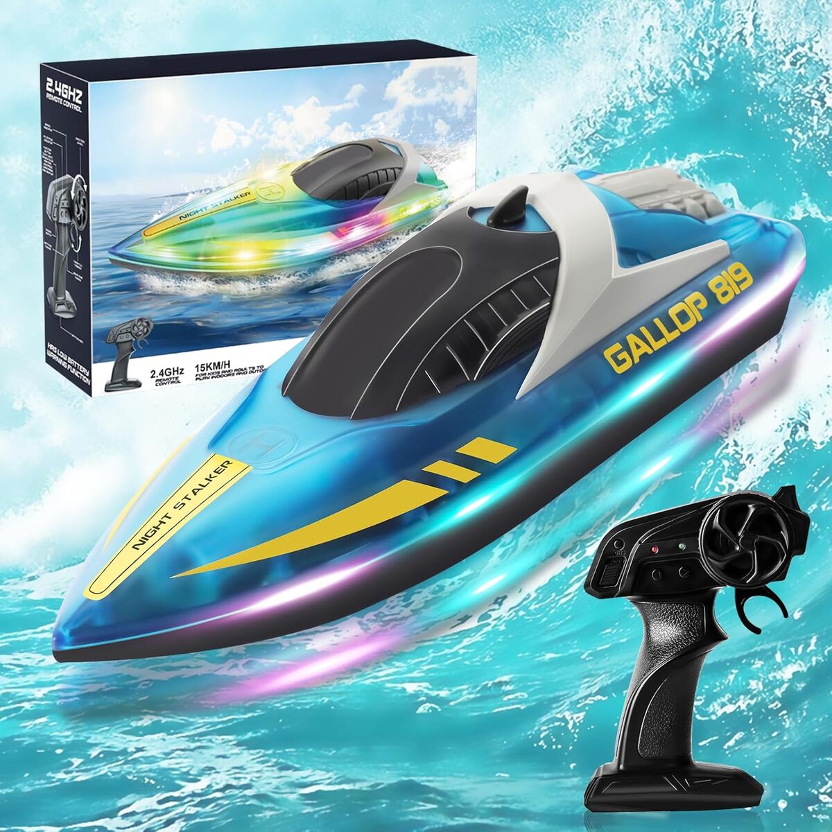 Test Zhwidnerso : un bateau télécommandé qui illumine vos moments de jeu
