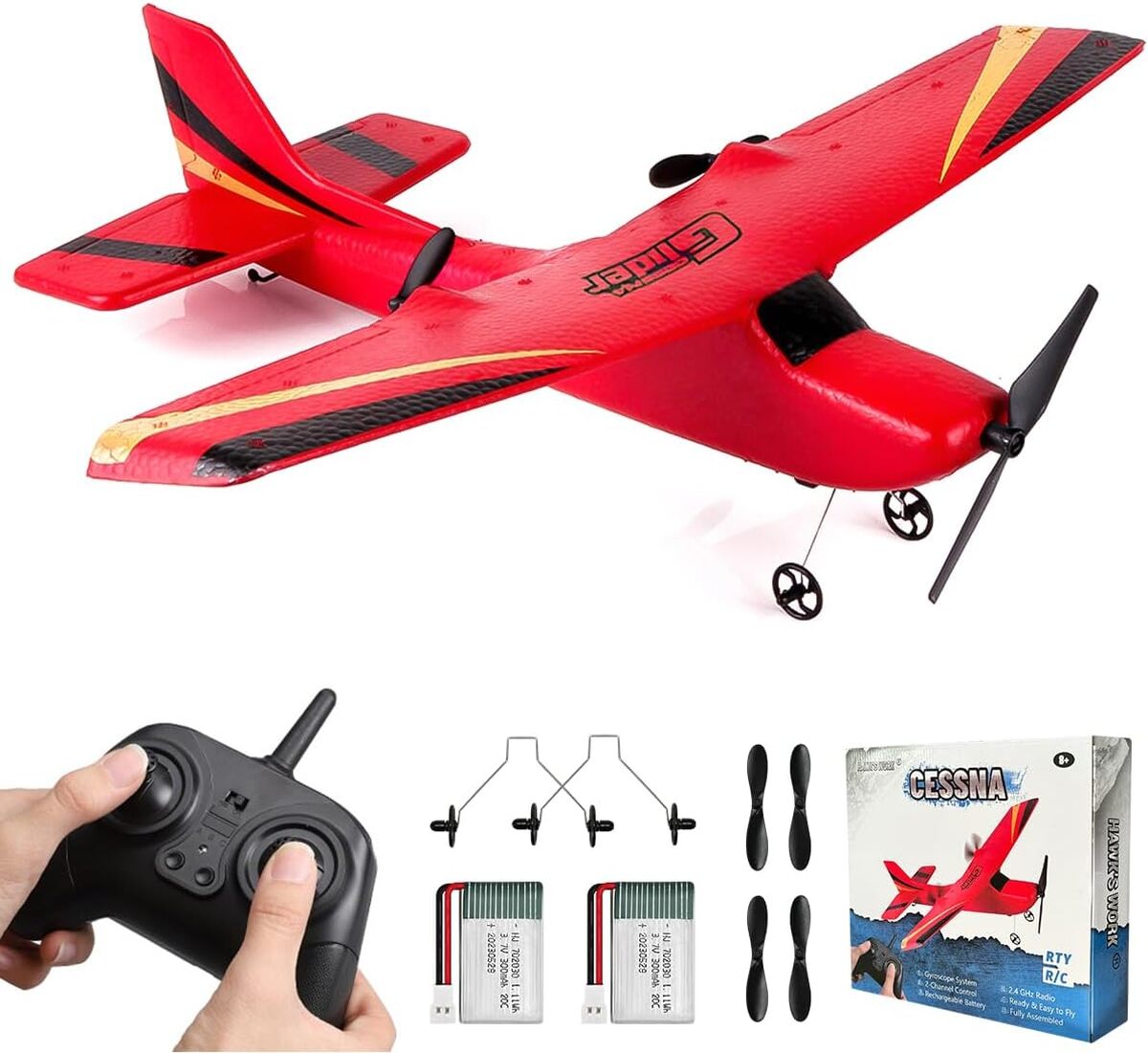 Test : avion RC HAWK'S WORK, idéal pour débutants
