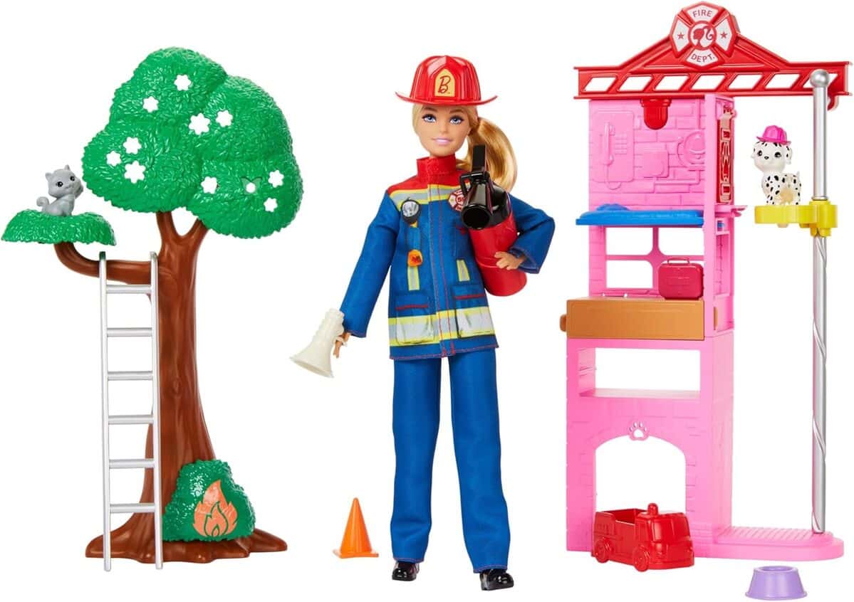 Test : barbie pompière et son coffret aventure