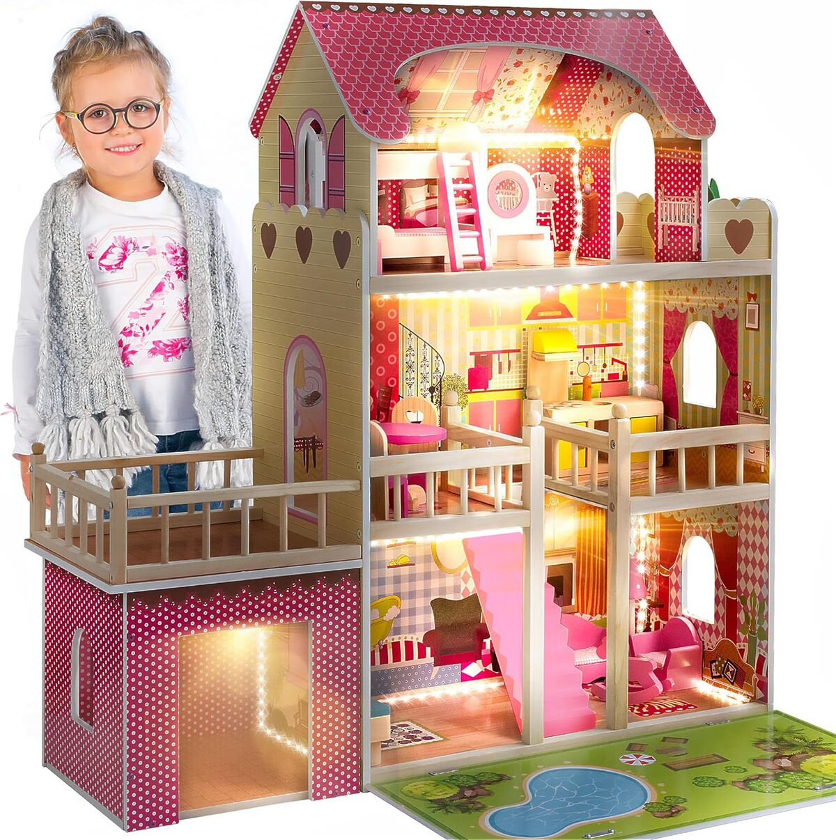 Test : maison de poupée en bois Kinderplay GS0020