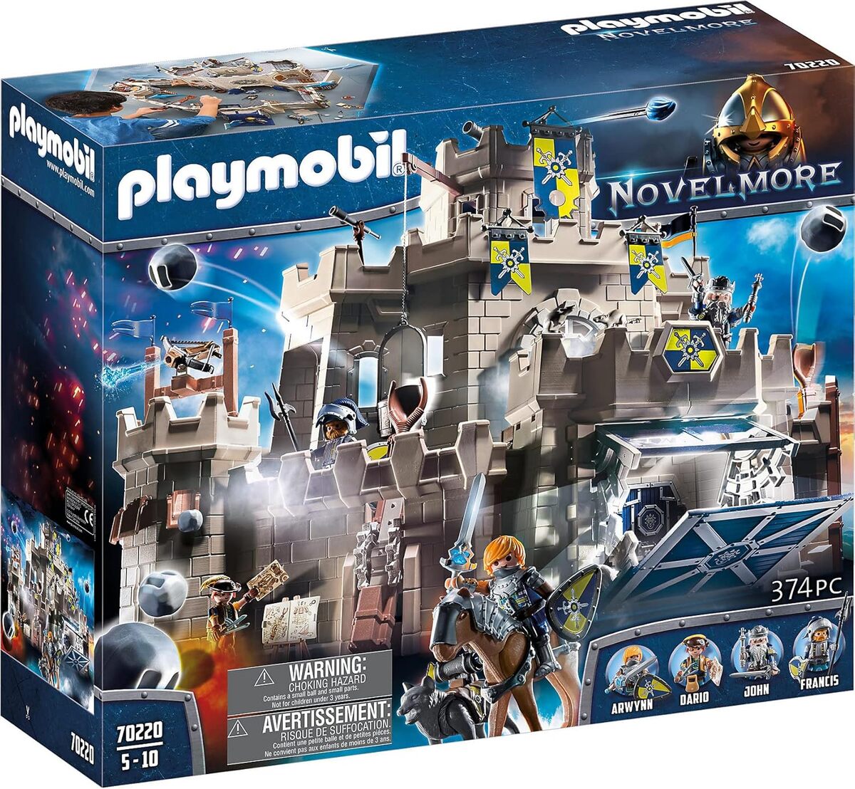 Test : plongez dans l'univers du château Novelmore de Playmobil