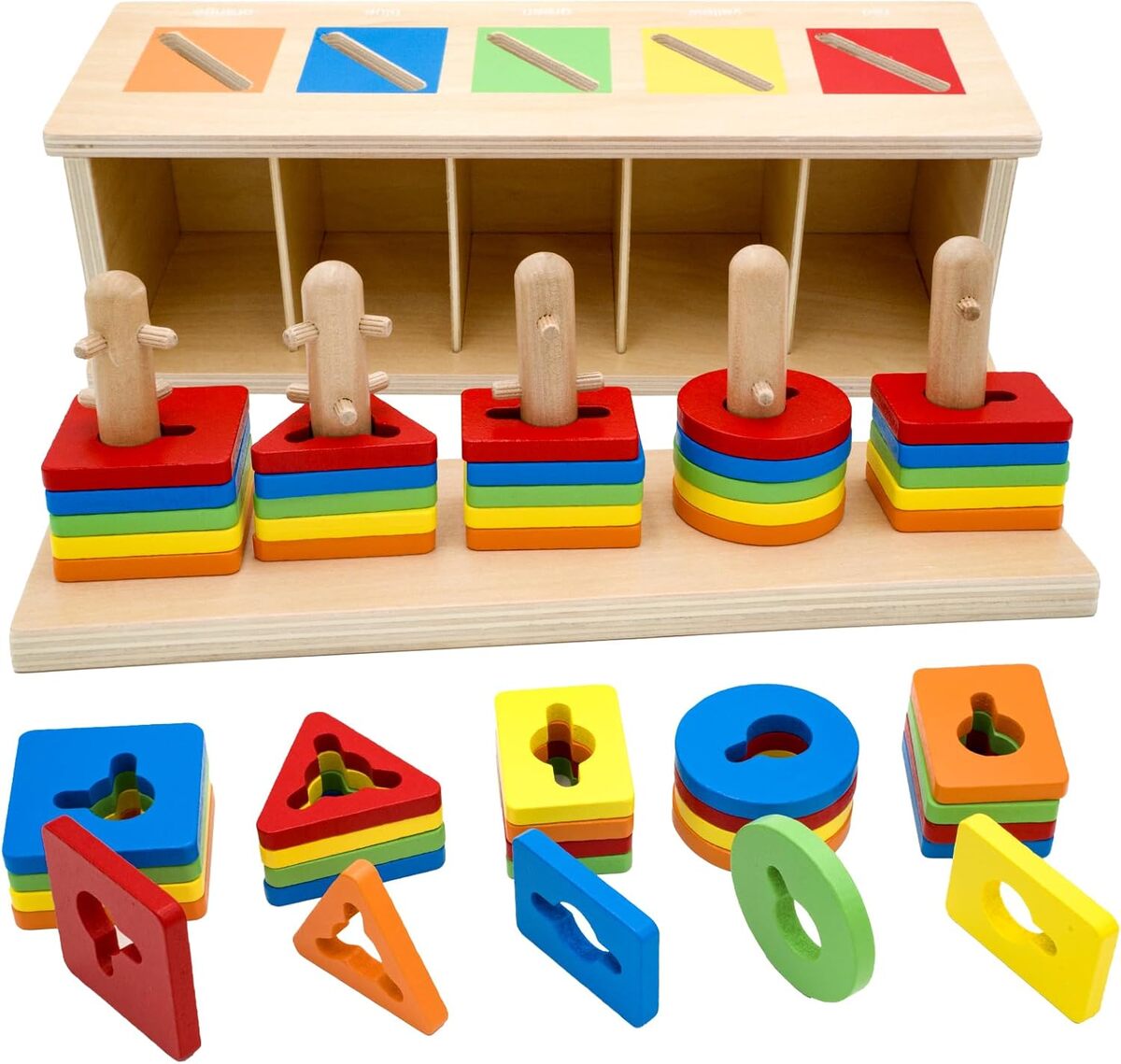 Test des jouets empilables MEGRANATE Montessori en bois pour tout-petits