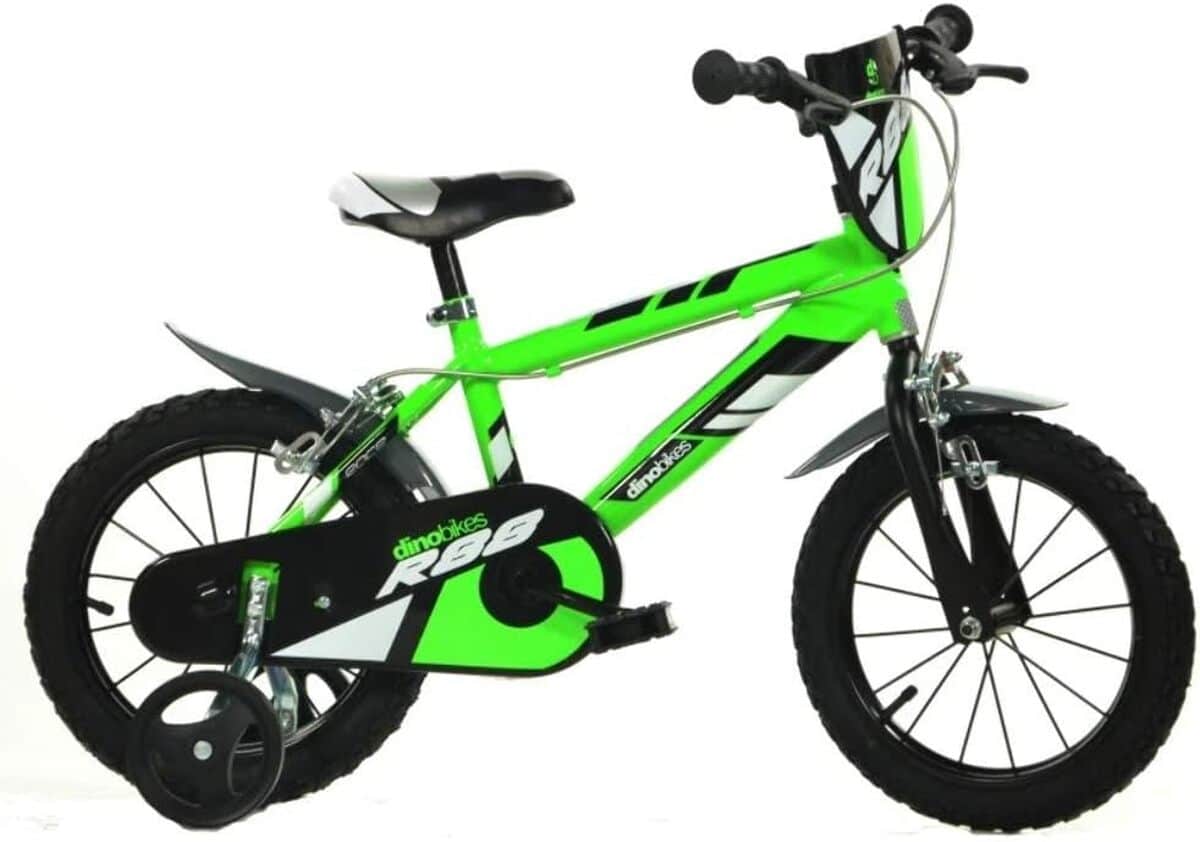 Test du vélo enfant Dino Bikes 414U-R88 : mixte, acier et multicolore