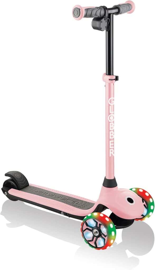 Test trottinette électrique 3 roues Globber E-Motion 4 rose clair