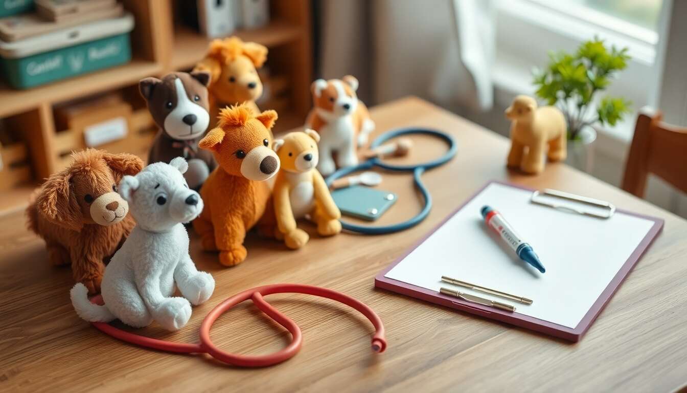 Malette de vétérinaire : jeu d'imitation Montessori