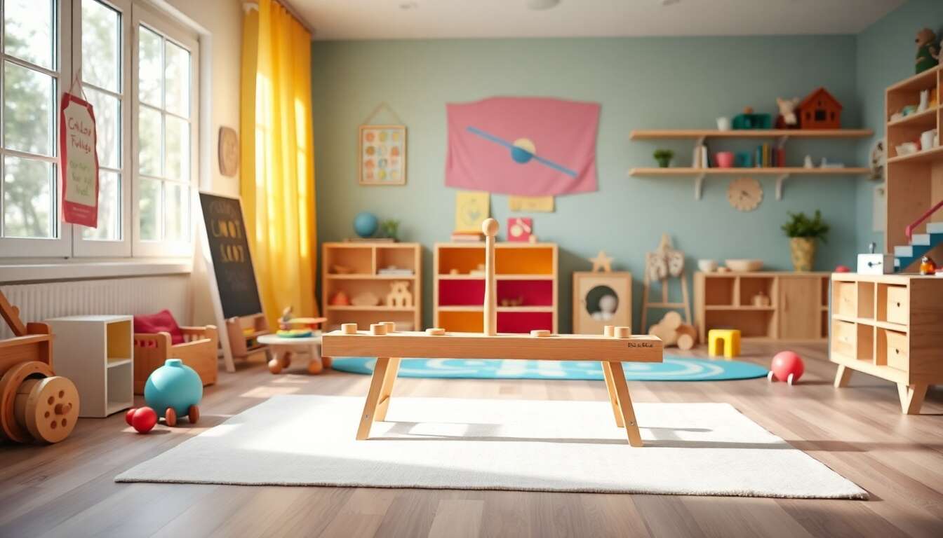 Planche d'équilibre Montessori : bienfaits pour l'enfant