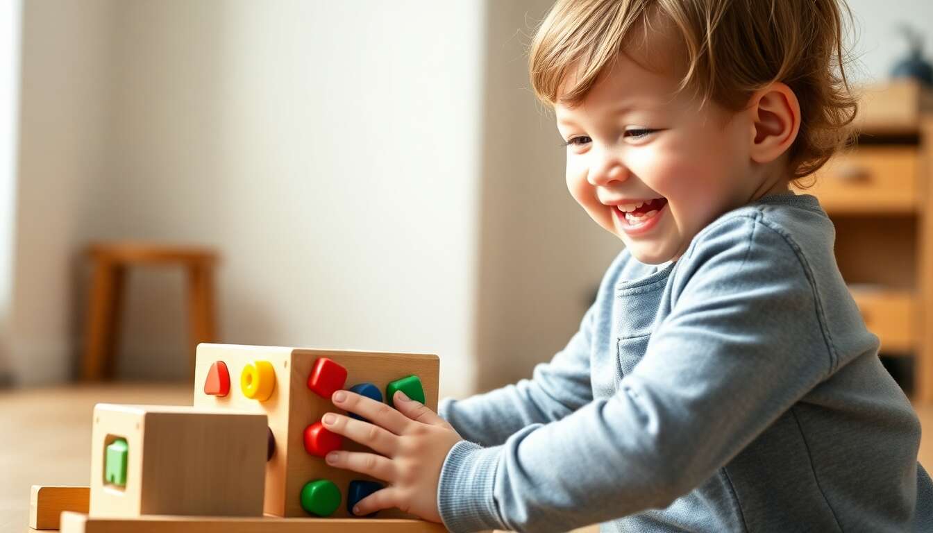 Cube d'activité Montessori : éveil ludique et éducatif