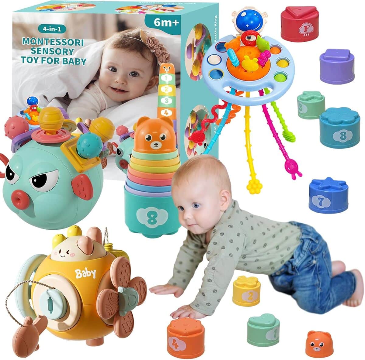 Test des jouets sensoriels Elfew Baby Toys Montessori dès 6 mois