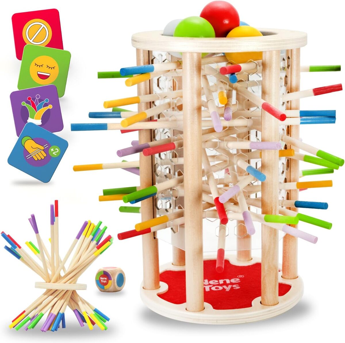 Test du jeu éducatif Ballfall par Nene Toys : un divertissement en bois pour enfants