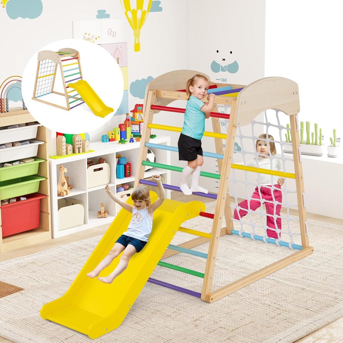 Test du triangle d'escalade Montessori Goplus 4 en 1 pour enfants