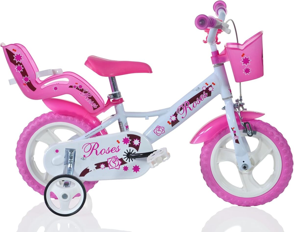 Test du vélo enfant fille SCH Bicyclette Roses 12 pouces