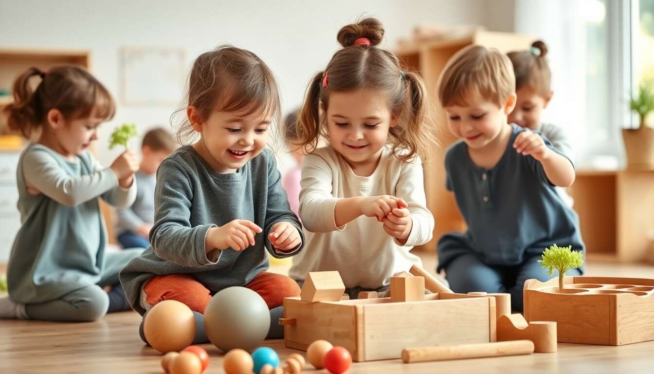 Jeux Montessori pour développer la motricité