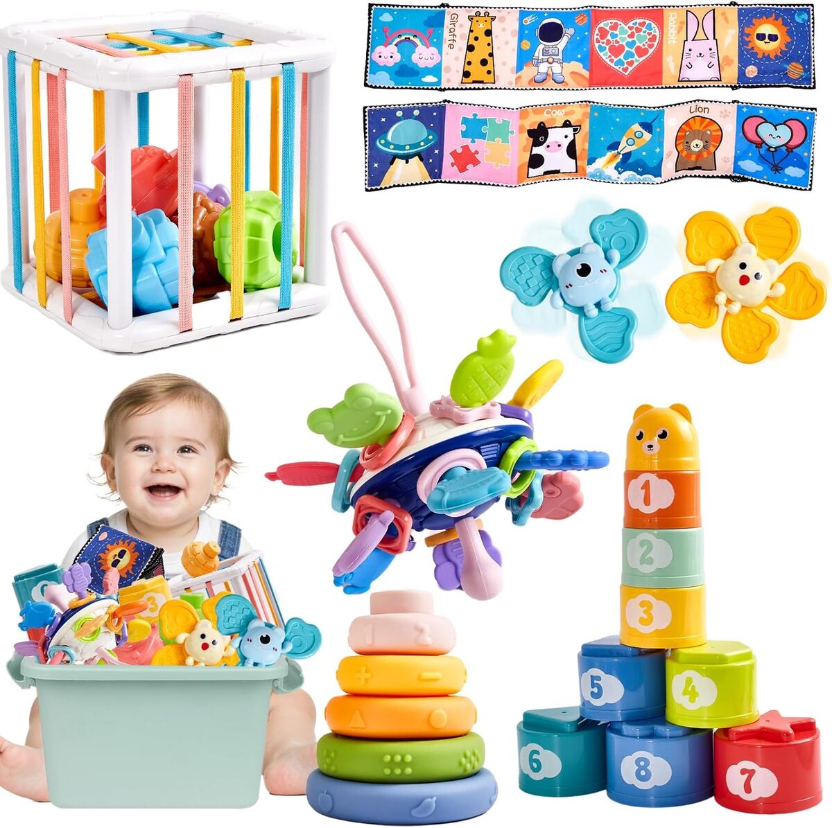 Test des jouets Montessori 6 en 1 : éveil des bébés dès 6 mois