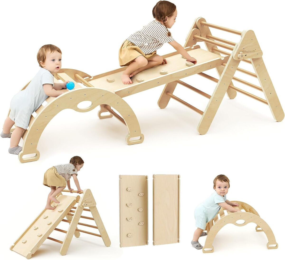 Test du triangle d'escalade Montessori Mosebears pour enfants