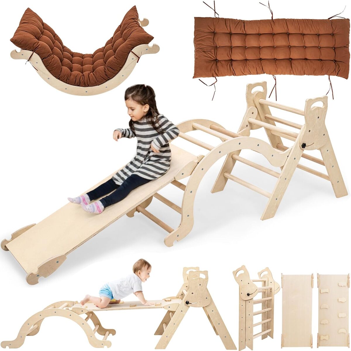 Test : jouet arche montessori arc d'escalade bois hêtre