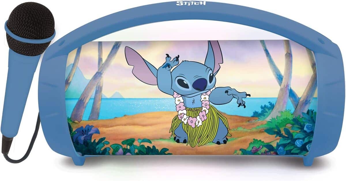 Test : lexibook Disney Stitch, enceinte lumineuse et portable BTP585DZ