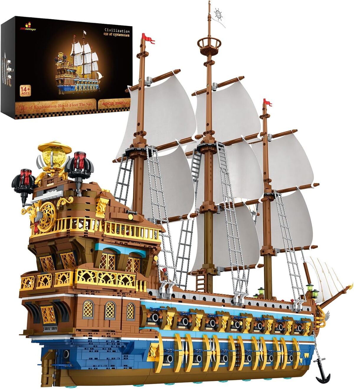 Test du kit de construction bateau pirate JMBricklayer 40103