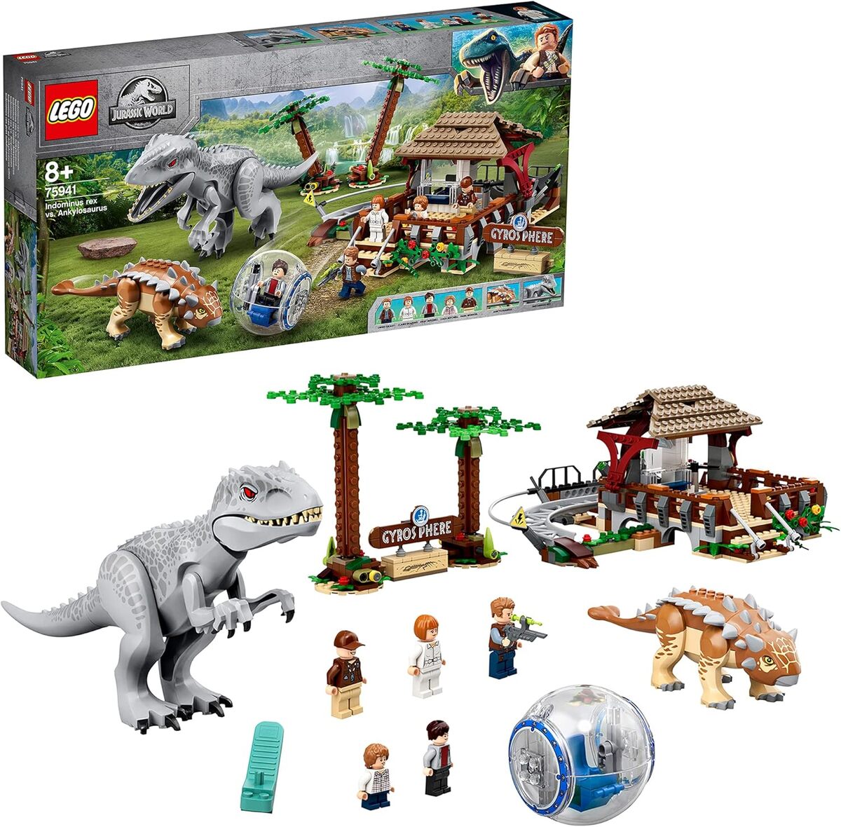 Test du LEGO 75941 : l'indominus rex et gyrosphère en action
