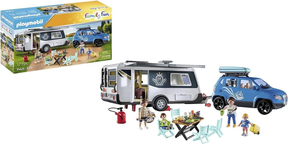 Test : playmobil 71423 famille avec voiture et caravane