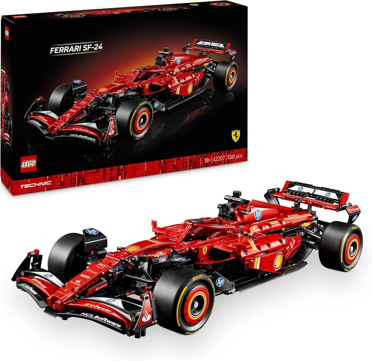 Test de la Ferrari SF-24 LEGO Technic : maquette impressionnante à échelle 1/8