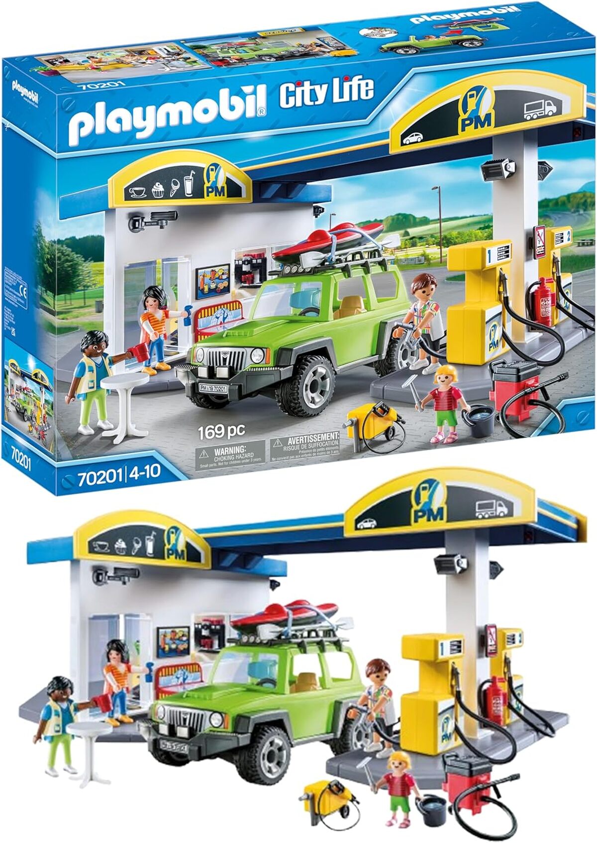 Test du garage voiture Playmobil 70201 : station service City Life