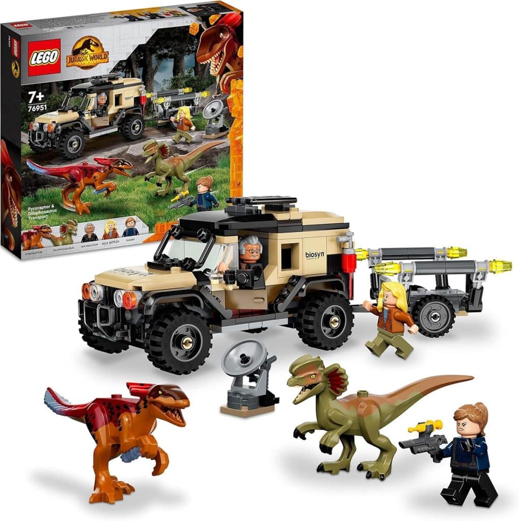 Test LEGO 76951 : aventure avec pyroraptor et dilophosaurus