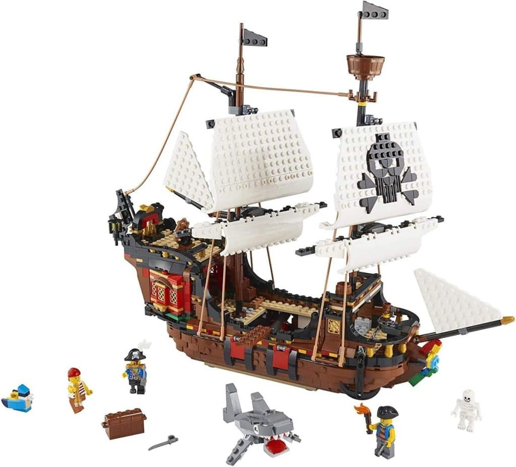 Test : lego creator 3in1 bateau pirate 31109, 1260 pièces d'aventure