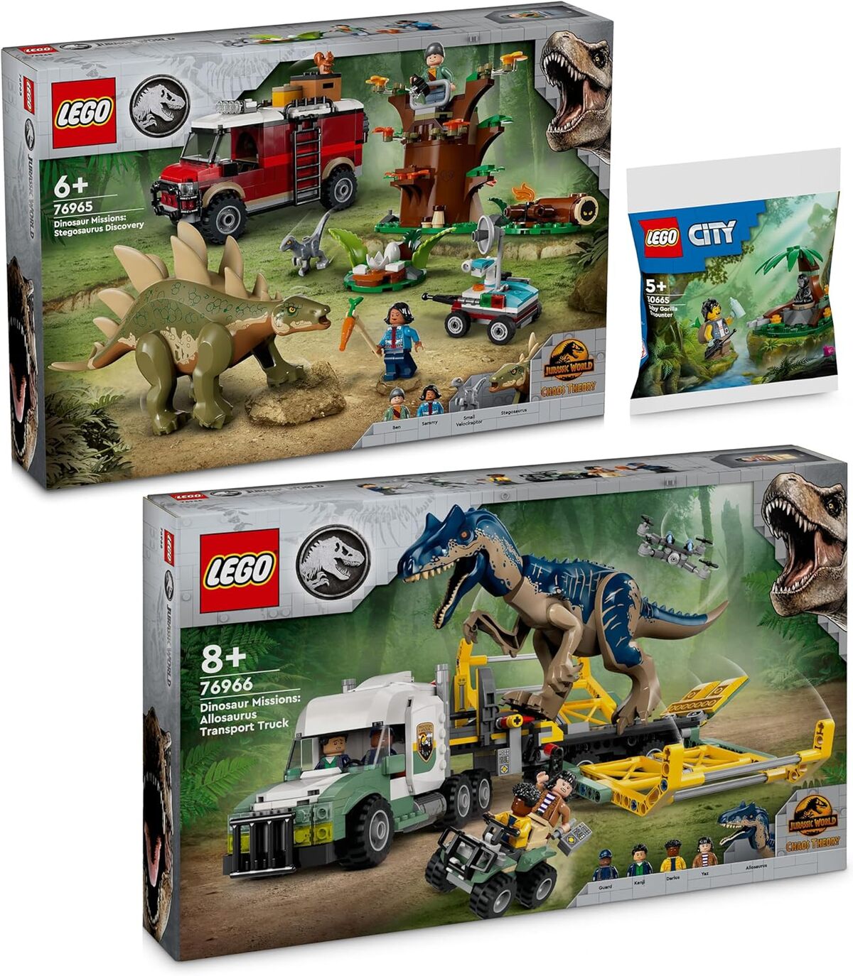 Test Lego Jurassic World : allosaurus Transporter & découverte du stégosaure