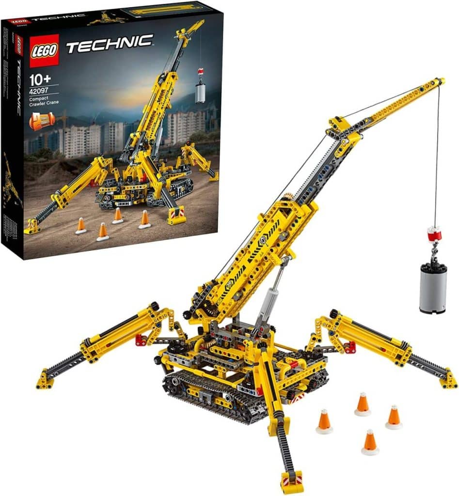 Test : lego technic 42097, la grue araignée en construction