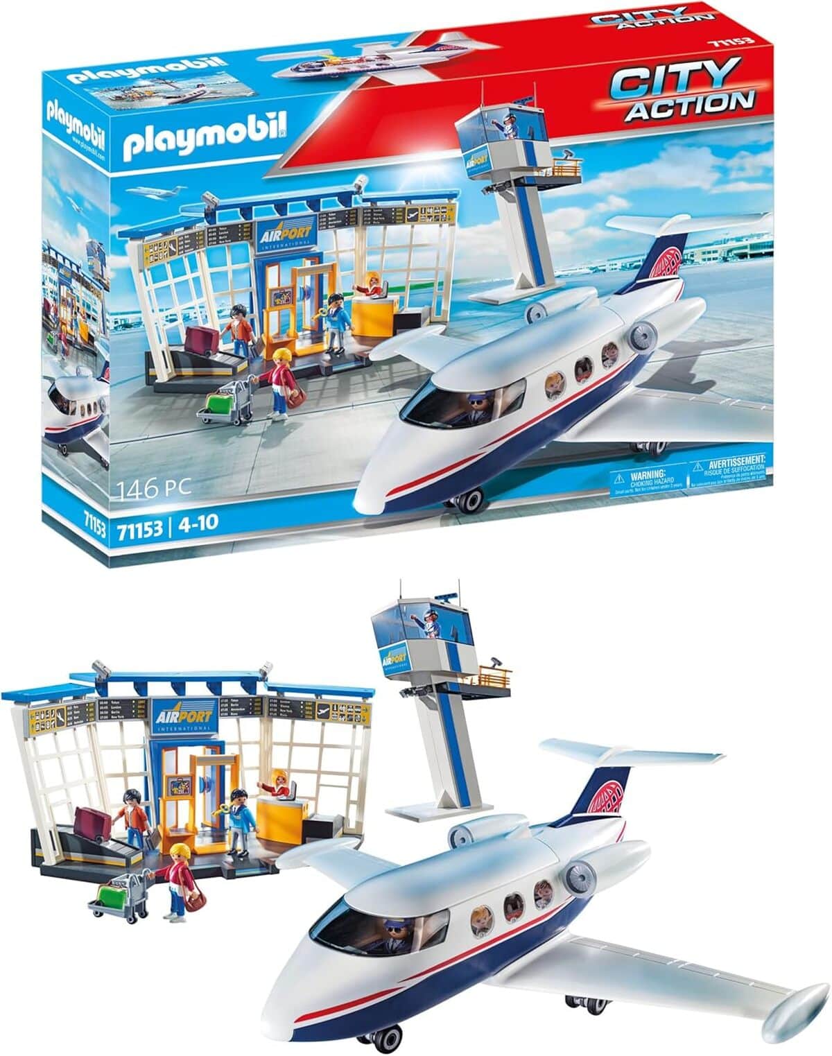 Test Playmobil City Action 71153 : l'aéroport en mode voyage avion