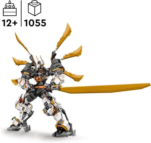 LEGO Ninjago Le Dragon Titan de Cole - Set Aventures pour Garçons et Filles - Jouet de Construction Robot Ninja avec 1 Minifigurine - Cadeau d’Anniversaire pour Enfants dès 12 Ans 71821