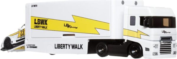 Mattel Hot Wheels Team Transport LB Silhouette GT Nissan 35GT-RR Ver.2 Flipside Blanc N°56