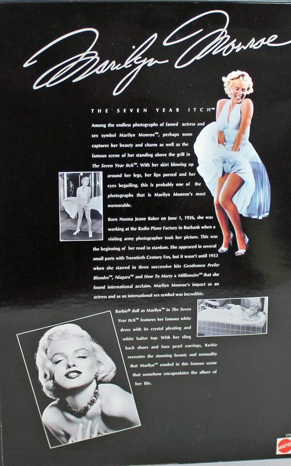 MATTEL Barbie Marilyn Monroe - Les légendes d'hollywood Edition Collector The Seven Year ITCH 1997