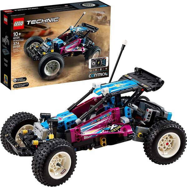 LEGO 42124 Technic Buggy Tout-Terrain, Jouet Voiture Télécommandée RC, Suspensions Av et Ar, CONTROL+, Idée Cadeau Garçons et Filles, 10 Ans et Plus