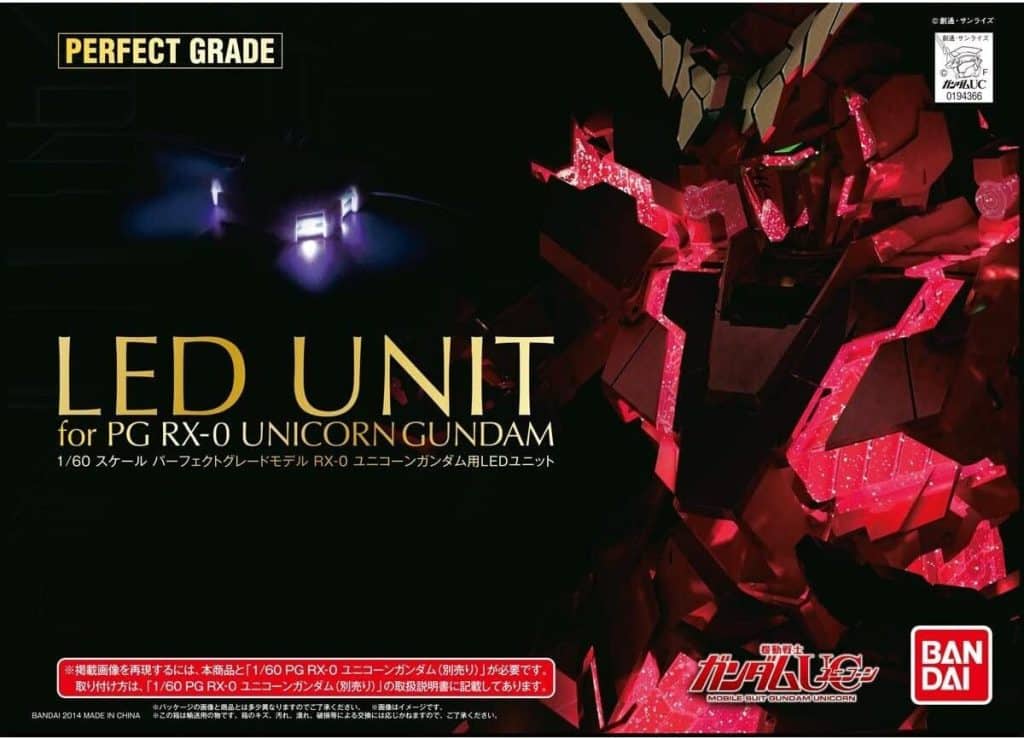 Test du Kit LED Bandai pour RX-0 Unicorn PG 1/60