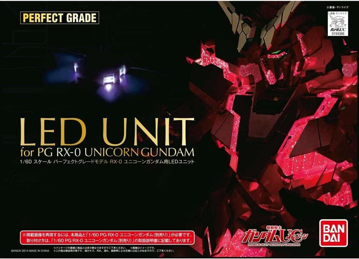 Test du Kit LED Bandai pour RX-0 Unicorn PG 1/60