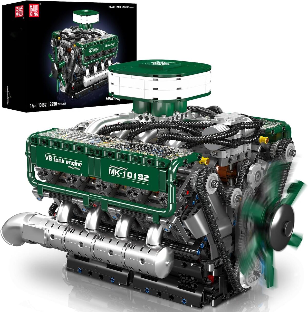 Test du kit Mould King V8 – moteur double turbo