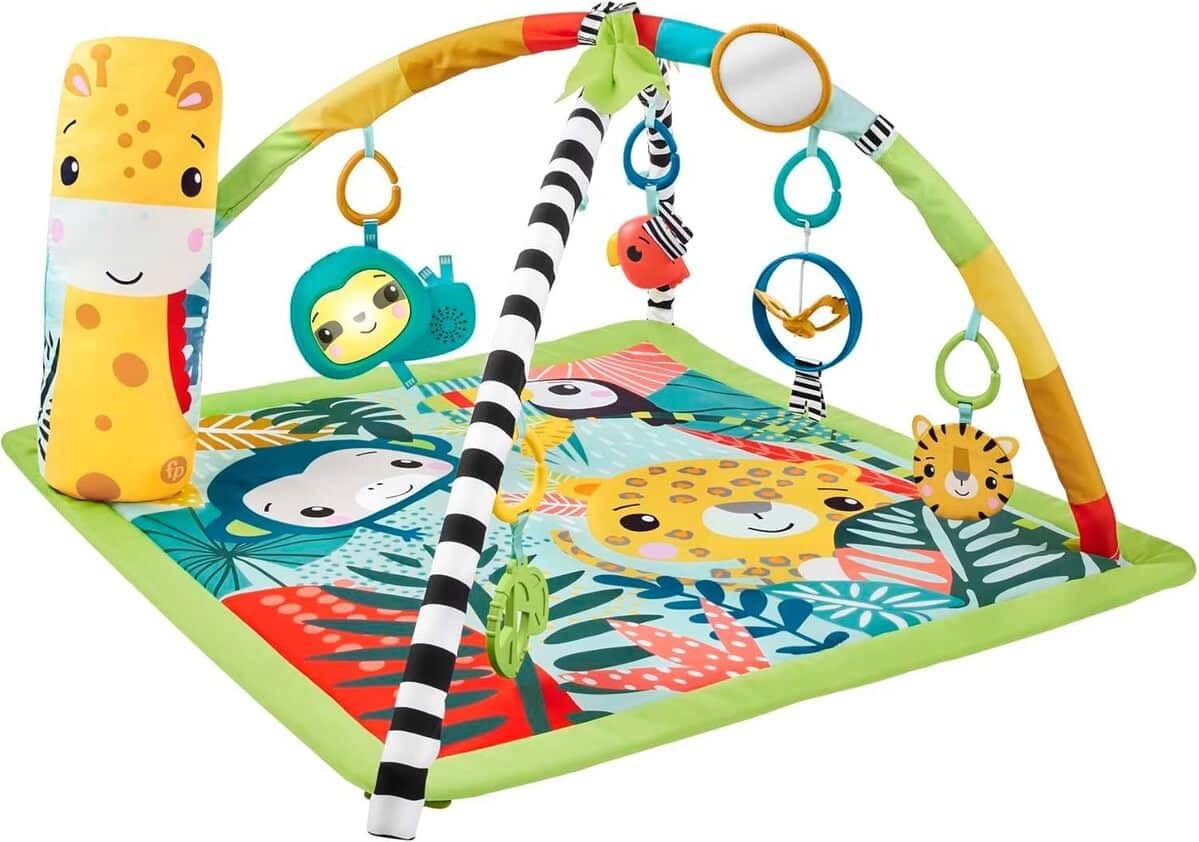 Test du tapis de jeu Fisher-Price HJW08 : exploration sensorielle dans la jungle
