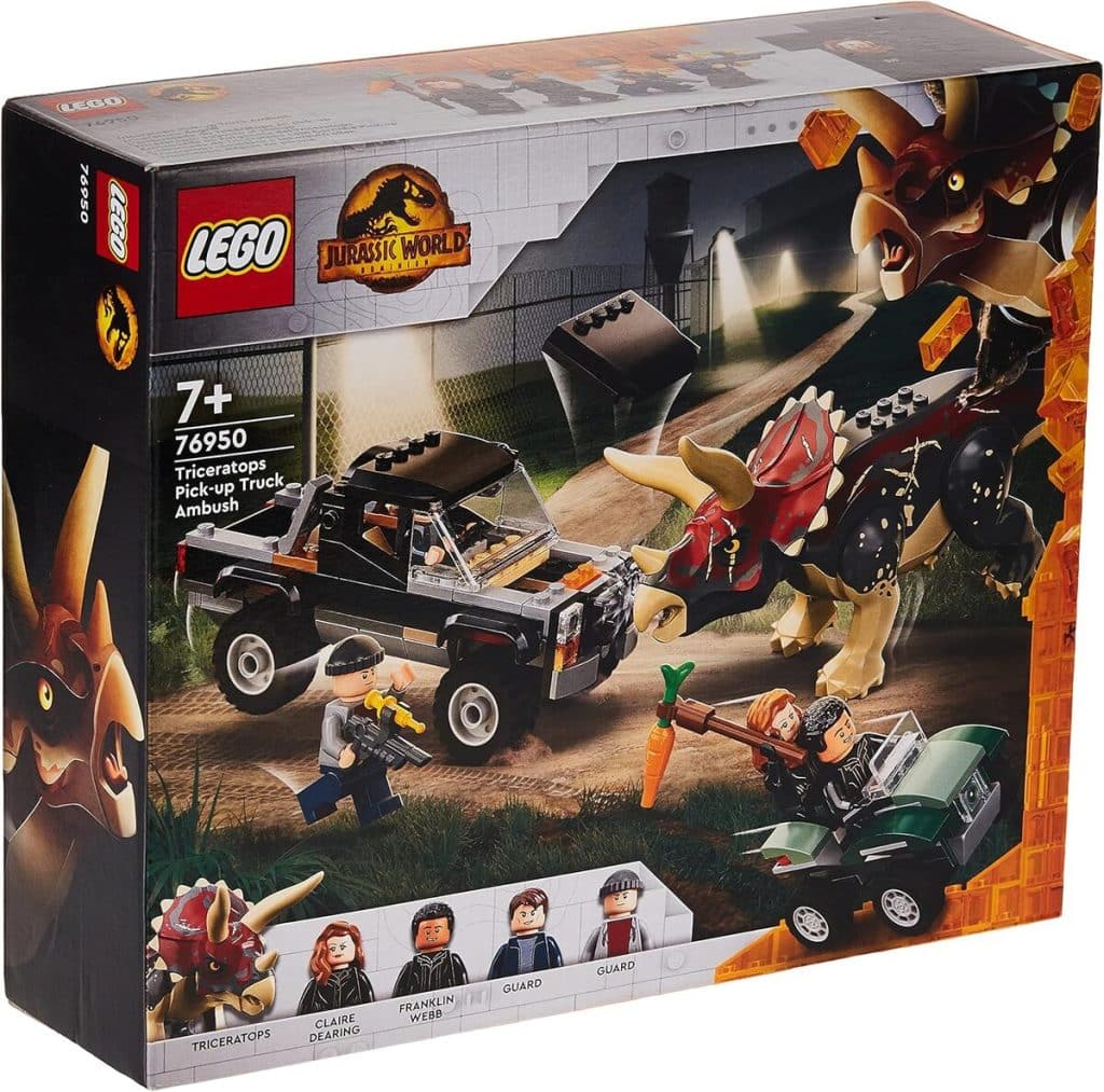 Test : lego 76950 Jurassic World tricératops ambush 210 pièces