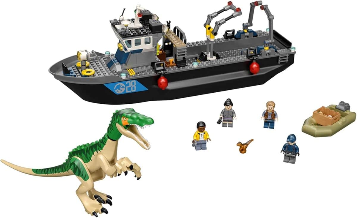Test : lEGO Jurassic World Baryonyx 76942, le bateau d'évasion des dinosaures
